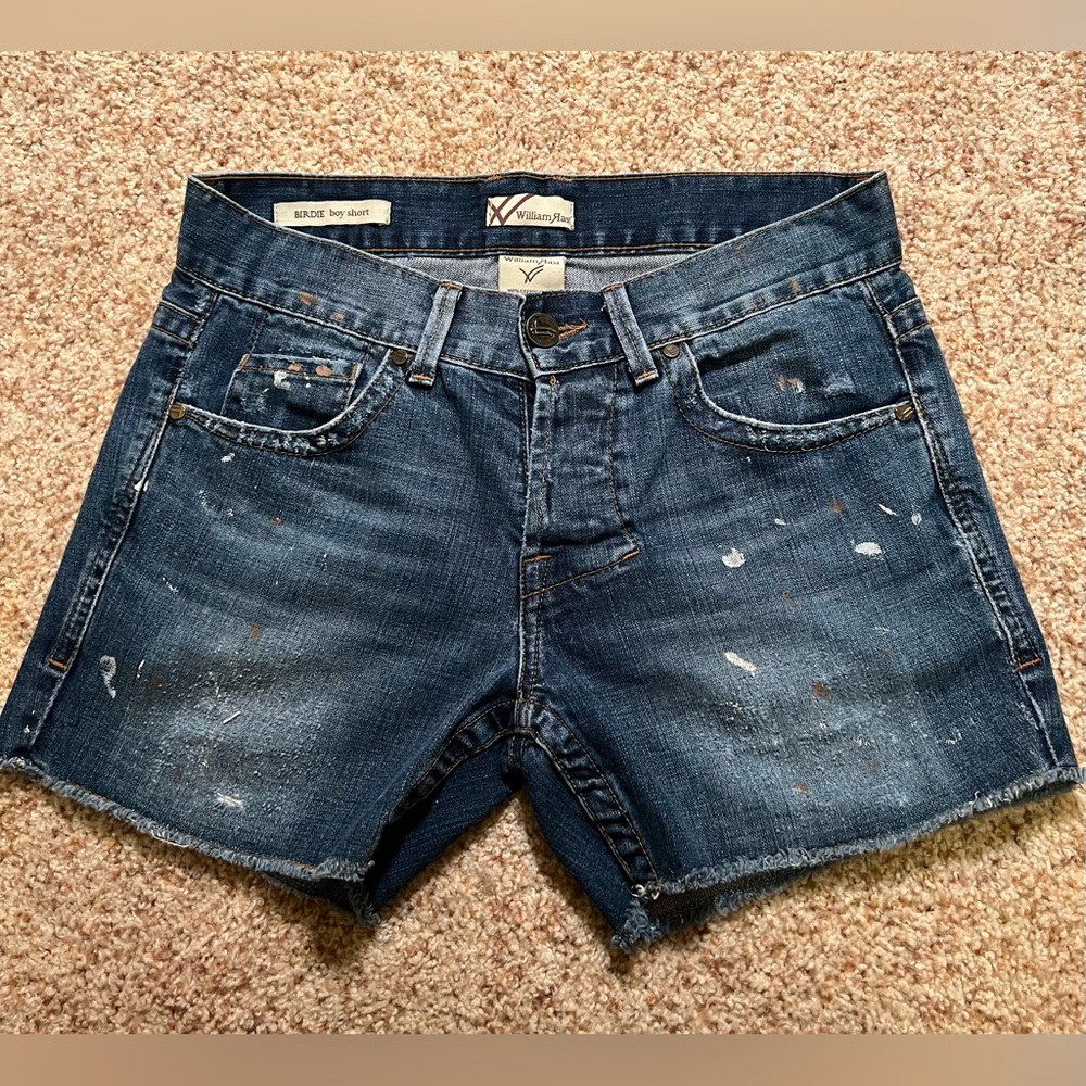 William Rast…BIRDIE boy short (paint splatter)